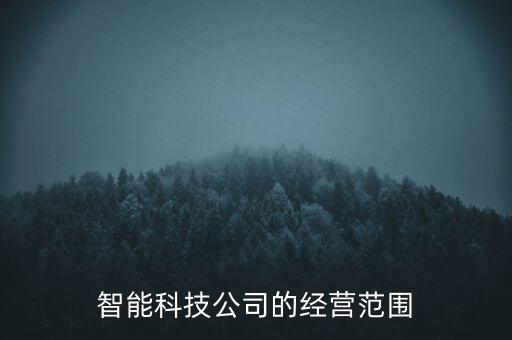 智能科技是生產(chǎn)什么地方，智能科技公司的經(jīng)營(yíng)范圍