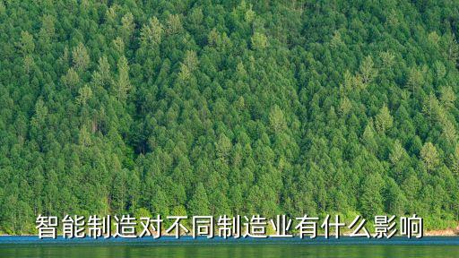 智能制造對不同制造業(yè)有什么影響
