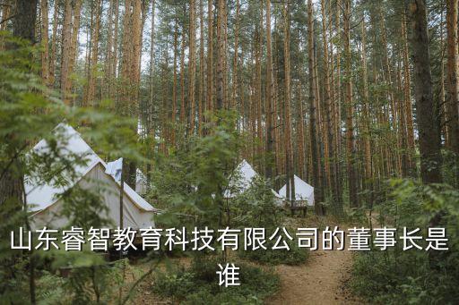 山東睿智教育科技有限公司的董事長是誰
