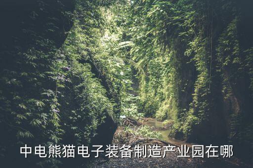 中電熊貓電子裝備制造產(chǎn)業(yè)園在哪