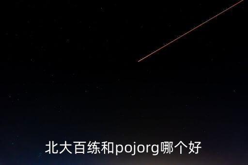 北大百練和pojorg哪個好