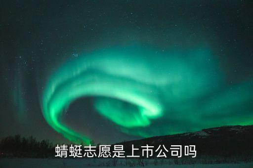 蜻蜓志愿是上市公司嗎