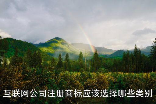 互聯(lián)網(wǎng)公司注冊商標應該選擇哪些類別