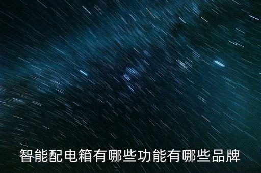 智能配電箱有哪些功能有哪些品牌