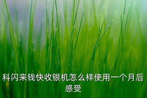 科閃來錢快收銀機怎么樣使用一個月后感受