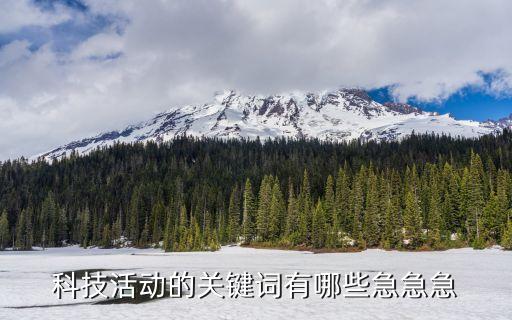 科技活動(dòng)的關(guān)鍵詞有哪些急急急