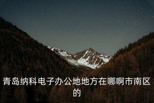 青島納科電子辦公地地方在哪啊市南區(qū)的
