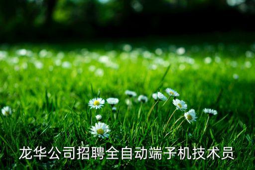 龍華公司招聘全自動(dòng)端子機(jī)技術(shù)員
