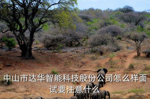 中山市達(dá)華智能科技股份公司怎么樣面試要注意什么