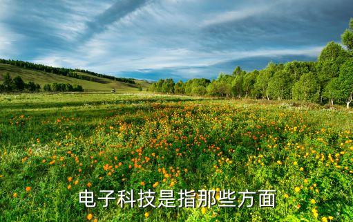 電子科技是指那些方面