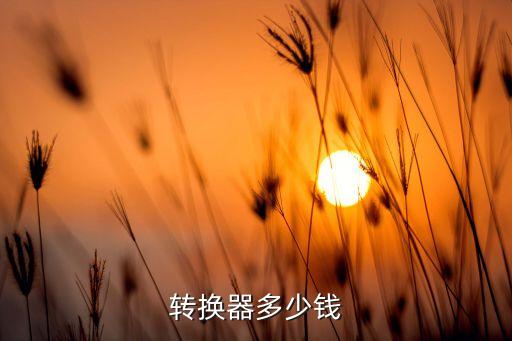轉(zhuǎn)換器多少錢
