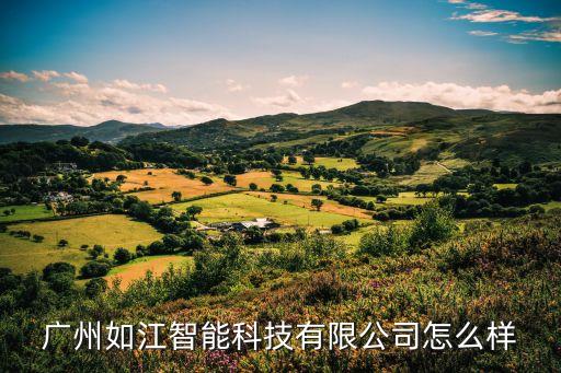 廣州如江智能科技有限公司怎么樣