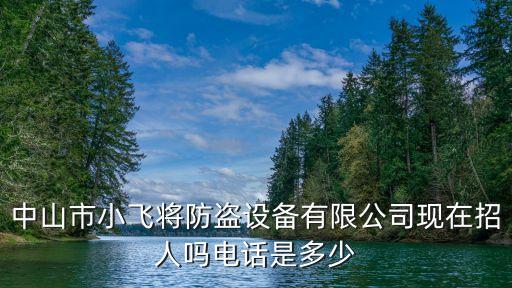 中山市小飛將防盜設(shè)備有限公司現(xiàn)在招人嗎電話是多少