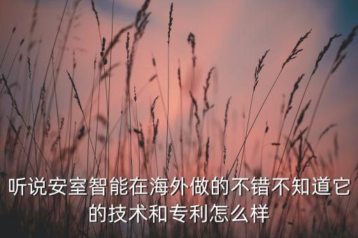 安世智能科技怎么樣，有誰知道安得智聯(lián)技術(shù)實力怎么樣