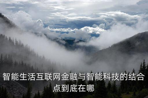 智能生活互聯(lián)網(wǎng)金融與智能科技的結(jié)合點到底在哪