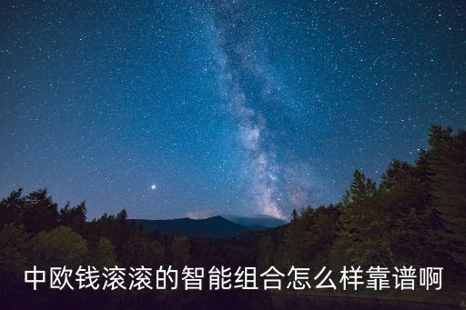 中歐錢(qián)滾滾的智能組合怎么樣靠譜啊