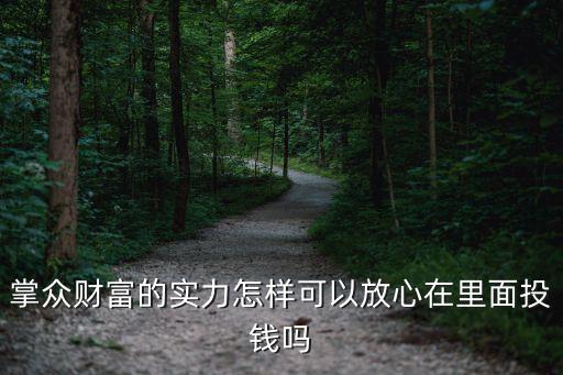 掌眾財(cái)富的實(shí)力怎樣可以放心在里面投錢嗎