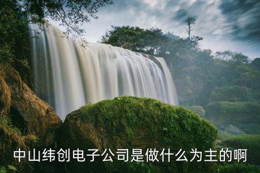 緯途智創(chuàng)智能科技做什么，中山緯創(chuàng)電子公司是做什么為主的啊