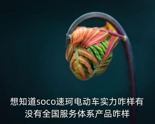 想知道soco速珂電動車實力咋樣有沒有全國服務(wù)體系產(chǎn)品咋樣