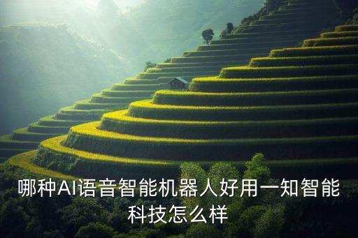 哪種AI語音智能機器人好用一知智能科技怎么樣