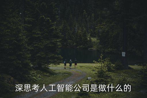 深思考人工智能公司是做什么的