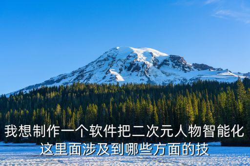 我想制作一個軟件把二次元人物智能化這里面涉及到哪些方面的技