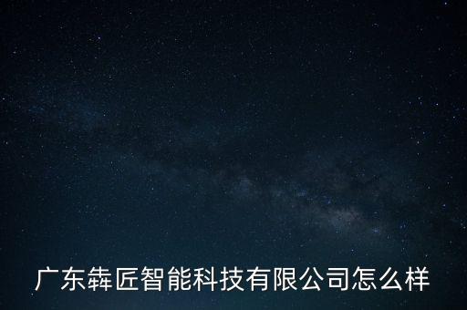 廣東犇匠智能科技有限公司怎么樣