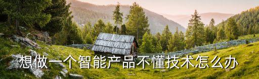 想做一個智能產(chǎn)品不懂技術(shù)怎么辦