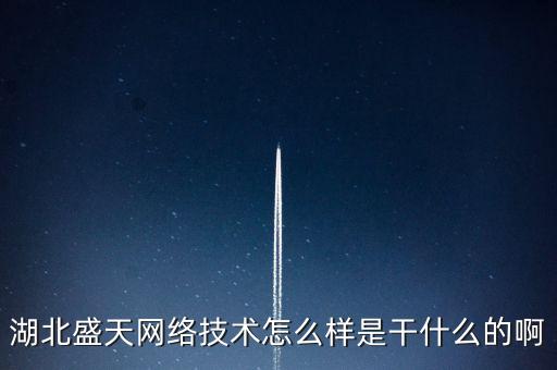 湖北盛天網(wǎng)絡(luò)技術(shù)怎么樣是干什么的啊