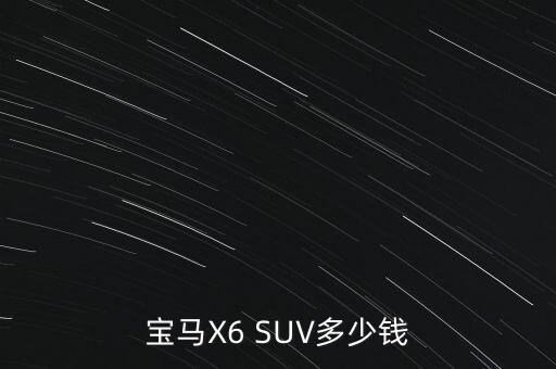 寶馬X6 SUV多少錢
