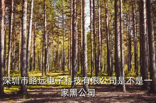 路遠(yuǎn)智能科技怎么樣，深圳市路遠(yuǎn)電子科技有限公司是不是一家黑公司