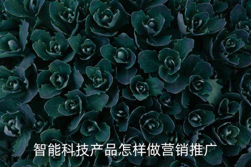 智能科技產(chǎn)品怎樣做營(yíng)銷推廣