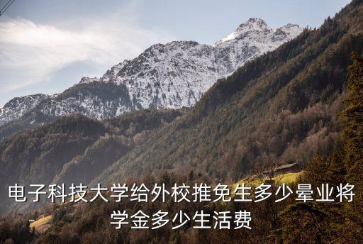 電子科技大學給外校推免生多少暈業(yè)將學金多少生活費