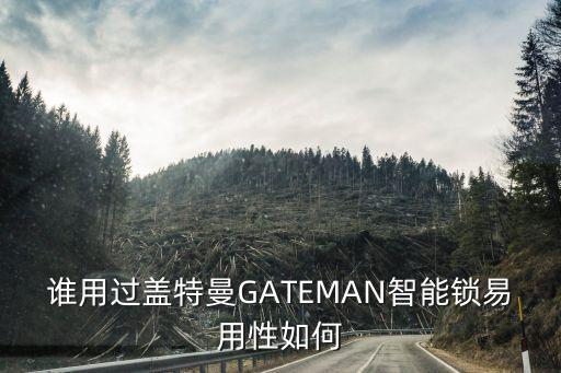 誰用過蓋特曼GATEMAN智能鎖易用性如何