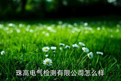 珠高電氣檢測有限公司怎么樣