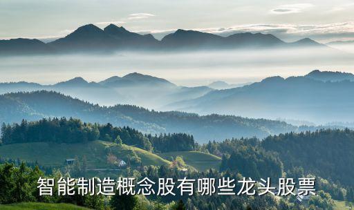 智能制造概念股有哪些龍頭股票