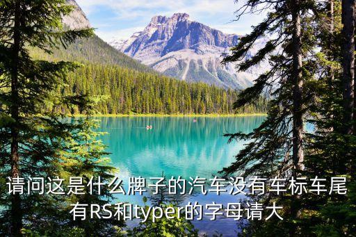 請問這是什么牌子的汽車沒有車標車尾有RS和typer的字母請大