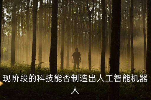 現(xiàn)階段的科技能否制造出人工智能機(jī)器人