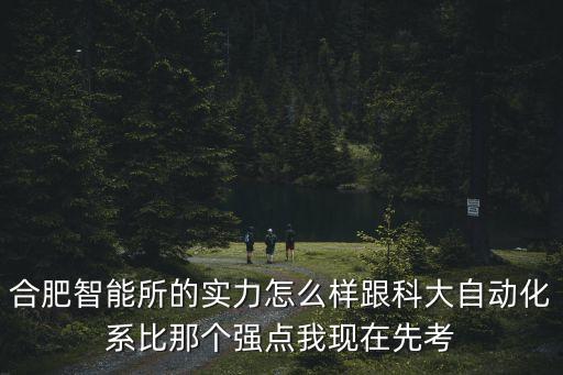 合肥智能所的實(shí)力怎么樣跟科大自動(dòng)化系比那個(gè)強(qiáng)點(diǎn)我現(xiàn)在先考