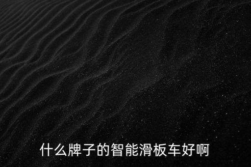 什么牌子的智能滑板車好啊
