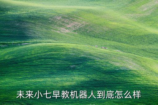 未來小七早教機(jī)器人到底怎么樣