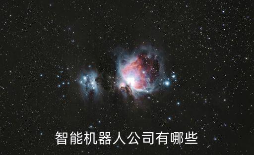智能機(jī)器人公司有哪些