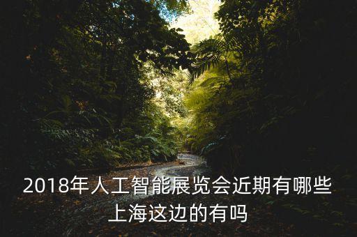 2018年人工智能展覽會近期有哪些上海這邊的有嗎