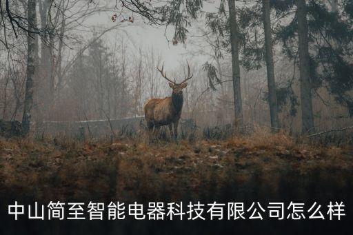 中山簡至智能電器科技有限公司怎么樣