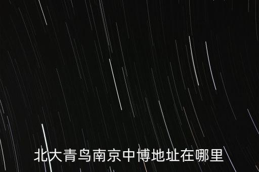 北大青鳥南京中博地址在哪里