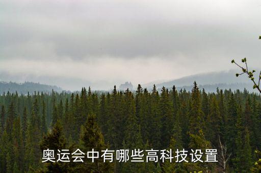 奧運(yùn)會(huì)中有哪些高科技設(shè)置