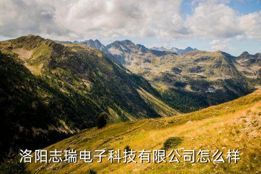 洛陽志瑞電子科技有限公司怎么樣