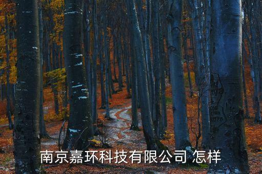南京嘉環(huán)科技有限公司 怎樣