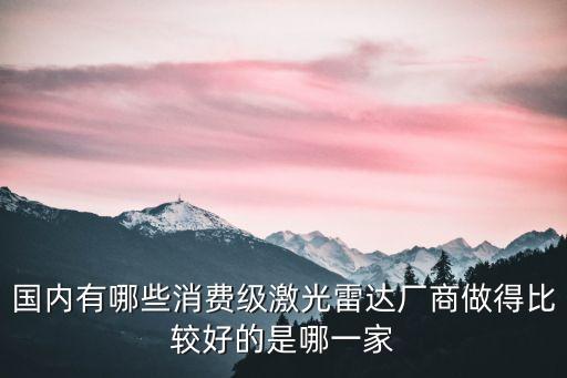 國內(nèi)有哪些消費(fèi)級激光雷達(dá)廠商做得比較好的是哪一家