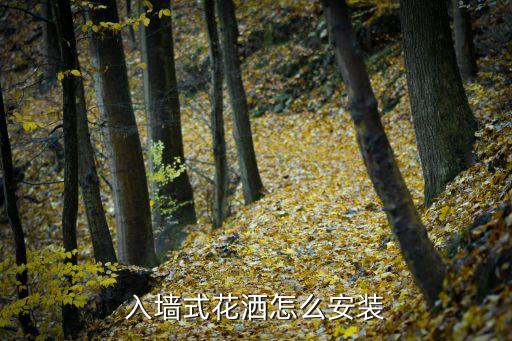 入墻式花灑怎么安裝